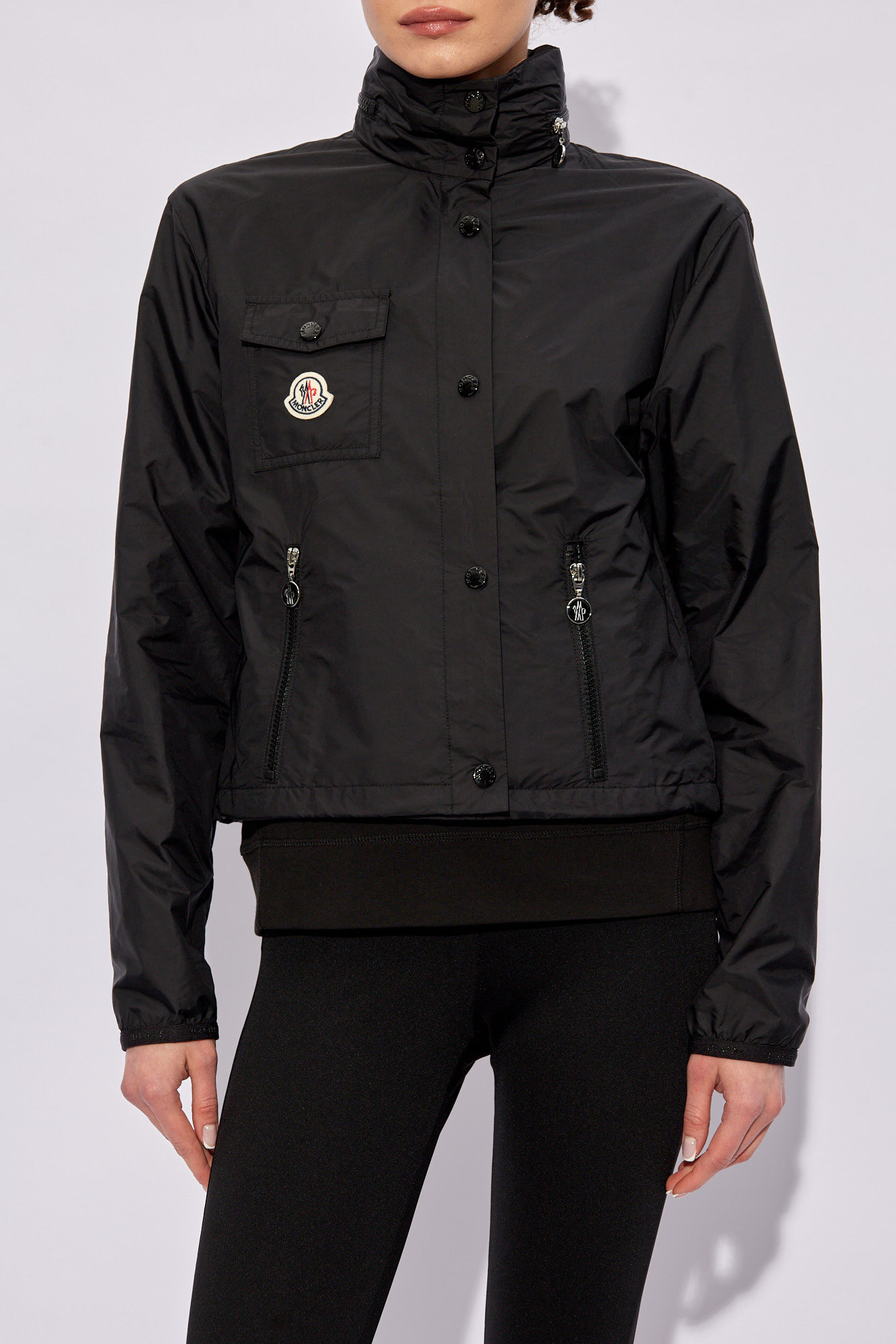 アウターその他 MONCLER 'Lico' jacket Moncler Lico Gabardine Jacket | Pink | FARFETCH